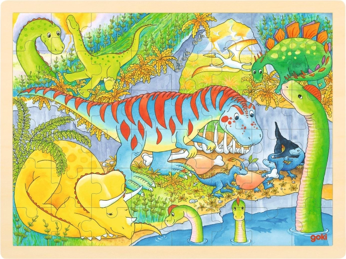 Puzzle in legno Dinosauri - 1 pezzo