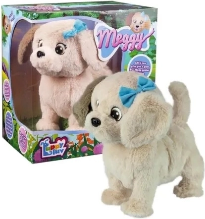 Cagnolino di peluche interattivo Meggy, labrador TMT Huggy Luv