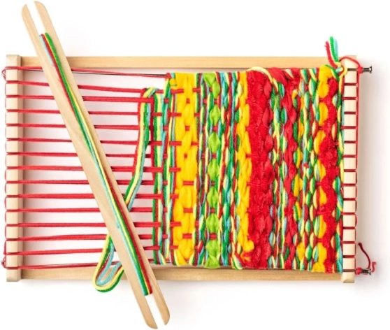 Telaio da tessitura in legno WoodyLand per bambini