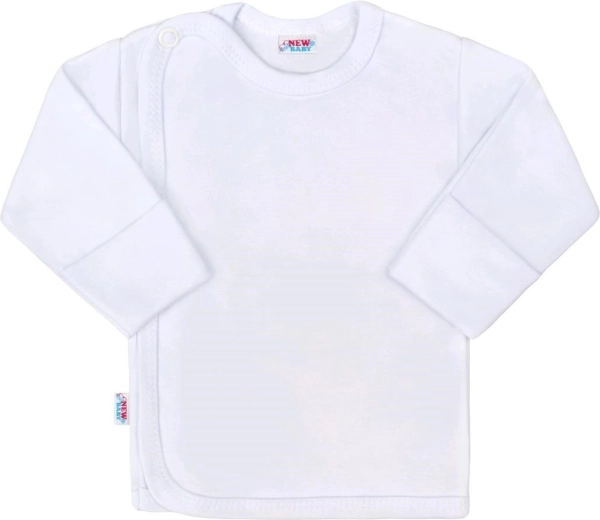 Maglietta per neonati New Baby Classic II bianca 56 (0–3 mesi)