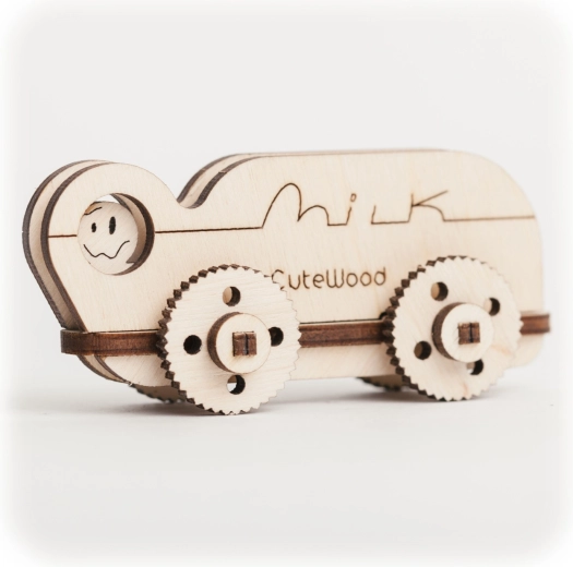CuteWood puzzle 3D in legno camion del latte