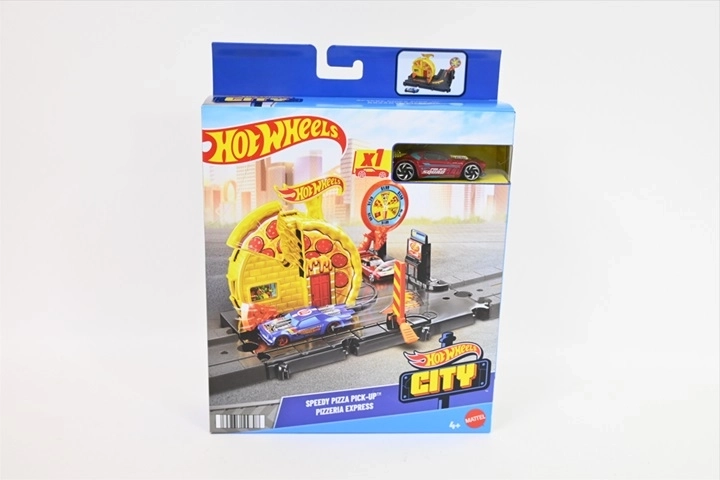 Hot Wheels City pizzeria drive-thru – set di gioco con macchinina