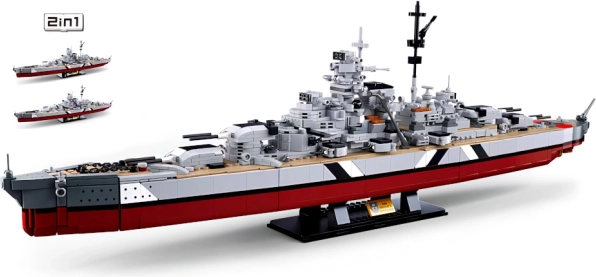 Sluban ModelBricks corazzata BISMARCK 2in1 set di costruzione 1:350