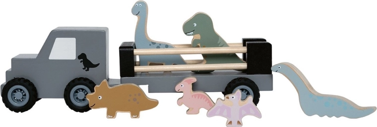 JaBaDaBaDo rimorchio in legno con dinosauri