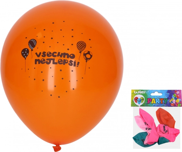 Palloncino gonfiabile Buon compleanno 30 cm - 5 pezzi