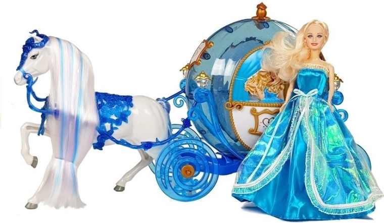 Bambola come una principessa in un abito scintillante