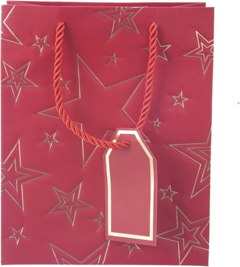 Design festivo rosso con motivo a stelle