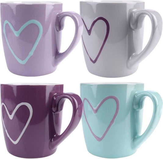 Delicato decoro a cuore per ogni servizio