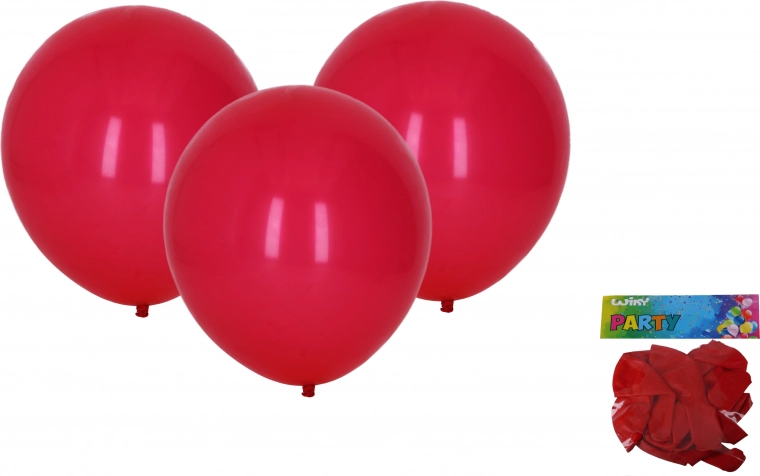 Palloncini gonfiabili rossi 30 cm set da 10 pezzi