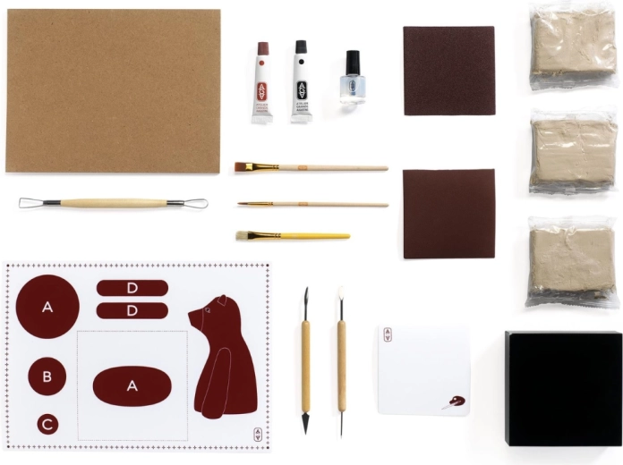 Strumenti completi e box organizzato