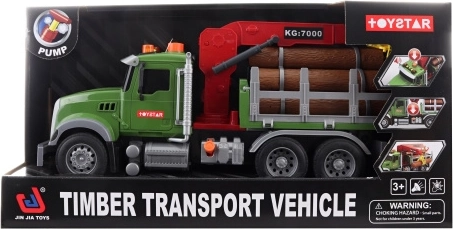 Trasportatore con legname a batteria a retrocarica