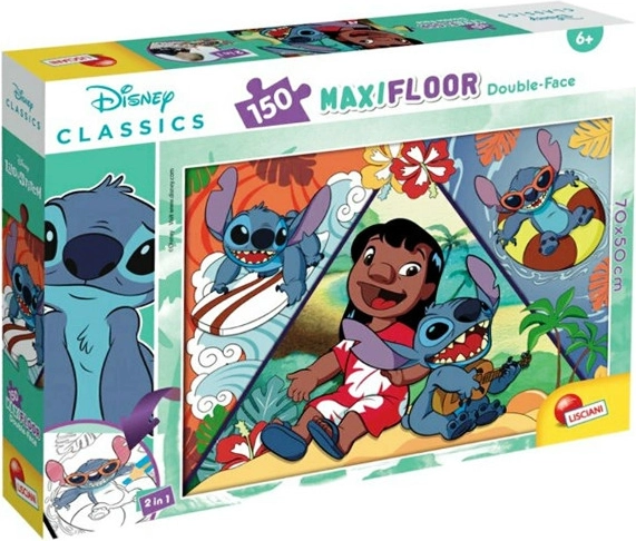 Maxitappeto puzzle 150 LILO & STITCH