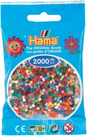 Mini perline da stirare Hama – mix di colori (2000 pz)