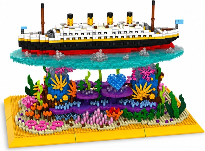 Base scenografica con barriera corallina