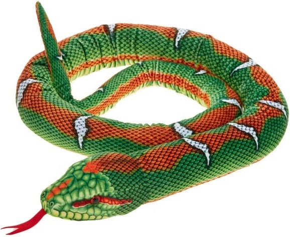 Serpente di peluche verde 180 cm
