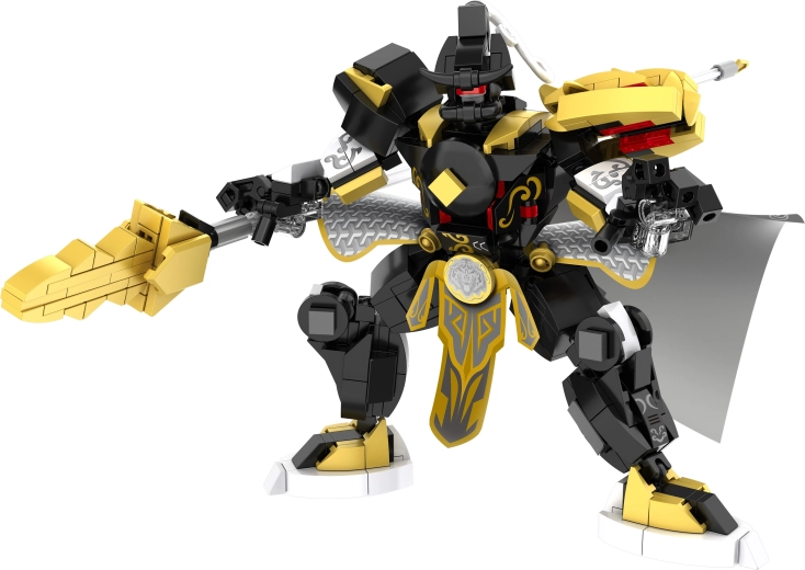 Guerriero mech ricco di dettagli