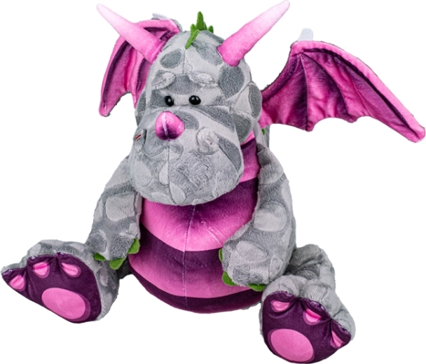 Draghetto di peluche 23 cm – grigio, morbissimo compagno per neonati