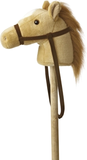 Cavallino a bastone in peluche Giddy Ups beige ca. 94 cm - 1 pezzo