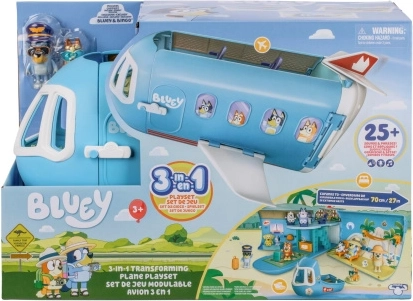 Aereo Bluey 3 in 1 con personaggi