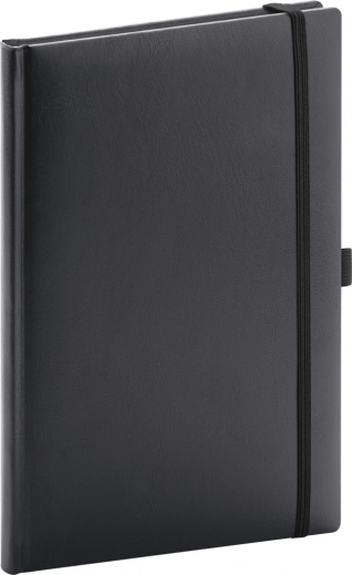 NOTIQUE taccuino a righe in balacron, nero, 15 × 21 cm