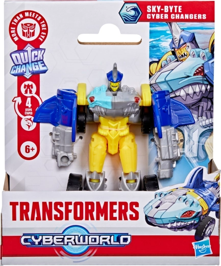Hasbro Transformers Cyberworld Sky-Byte – robot trasformabile squalo