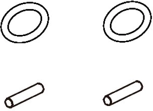 O-ring e vite BL8 per adattatore ruota Jamara - 1 pezzo