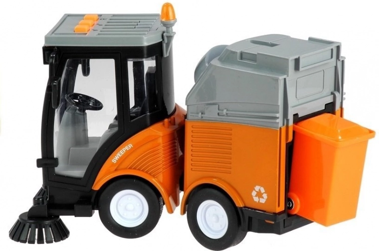 Bidone apribile e spazzole anteriori