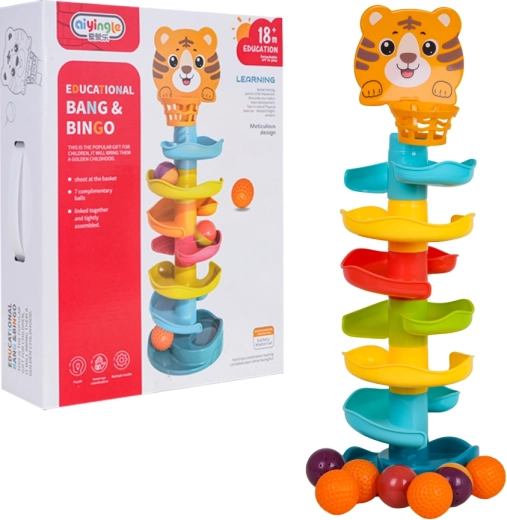 Pista per palline a forma di leoncino