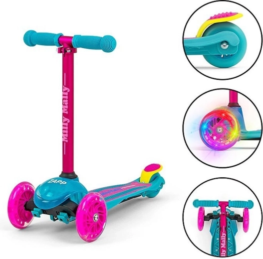 Ruote anteriori luminose e sterzo con trasferimento del peso