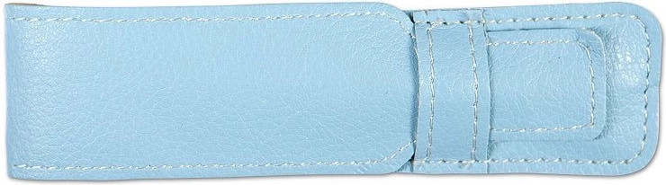 Elegante astuccio in similpelle in tinta con la penna