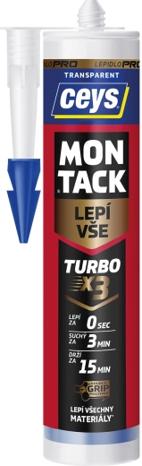 Ceys Montack Turbo adesivo di montaggio trasparente 290 ml