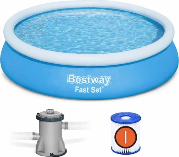 Piscina autoportante Bestway Fast Set 366 × 76 cm con pompa filtrante