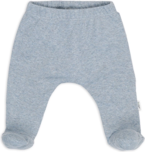 Pantaloni newborn Lodger Melange Blue Fogg taglia 50