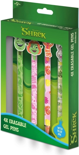 Set di penne gel cancellabili Shrek, 4 pz