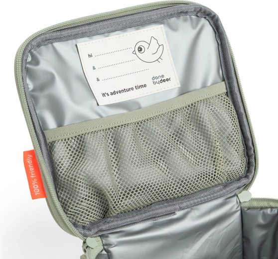 Piccola borsa termica per il pranzo Done by Deer Tiny trails, verde, 2,8 l