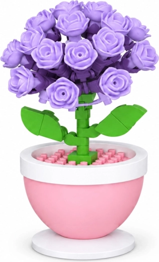 Ortensia viola come decorazione