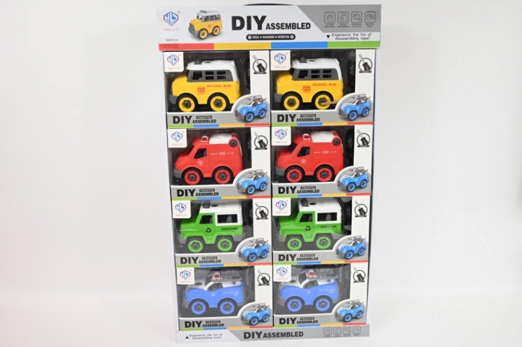 Auto da avvitare – set da 8 pz in espositore