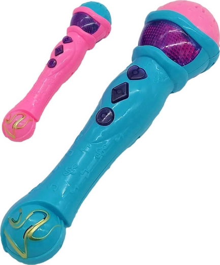 Microfono per bambini Adar con luce e suono 23 cm (2 colori) - 1 pezzo