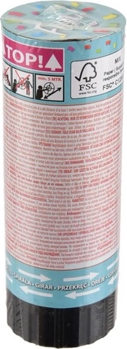 Mini confetti sparacoriandoli in tubo 11 cm