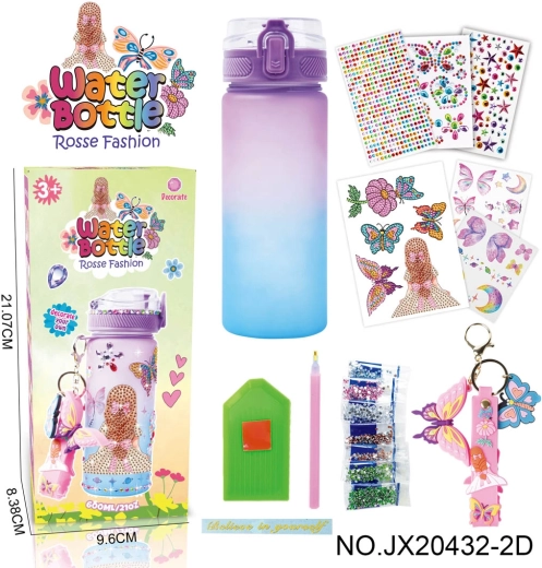 Borraccia per bambini da decorare con ornamenti