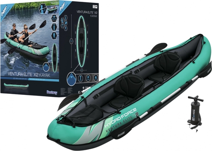 Kayak gonfiabile per 2 persone HYDRO-FORCE Ventura Elite X2 con pagaie