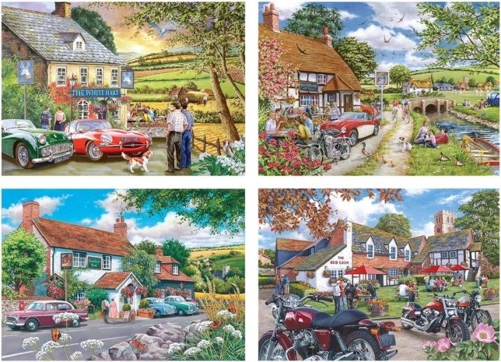 Puzzle House of Puzzles Storie dalla trattoria 4 × 500 pezzi