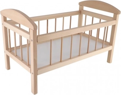 Grande culla di legno per bambole