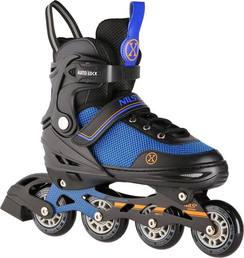 Pattini in linea e pattini da ghiaccio 2 in 1 NILS Extreme NH18188A, nero-arancione – S (29-33)