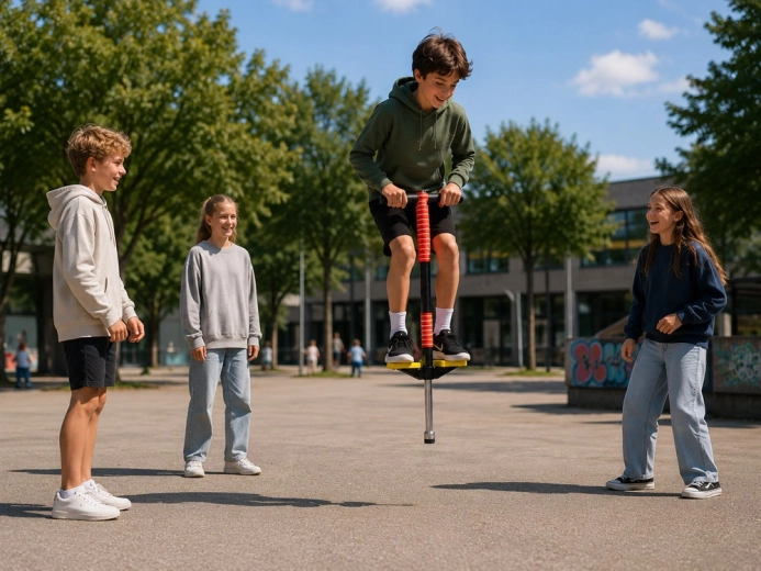 Salti all’aperto che divertono e sviluppano i bambini