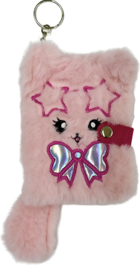Mini quaderno di peluche A7 gattina