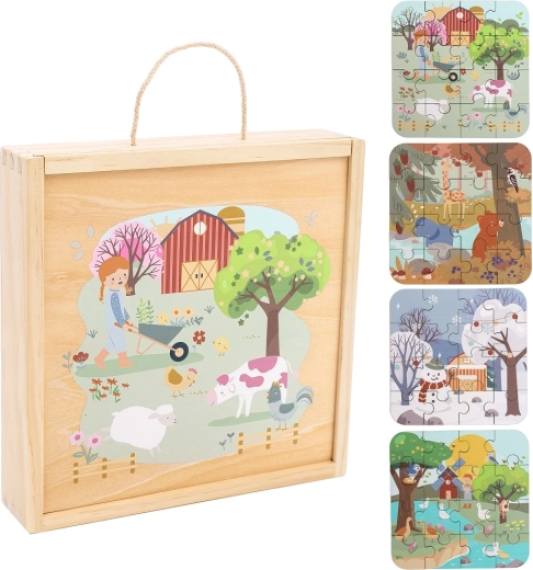 Puzzle in legno in scatola quattro stagioni 2Kids Toys