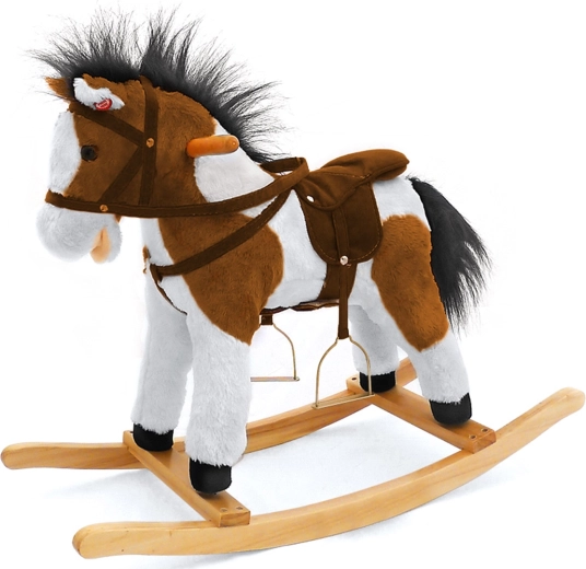 Cavallo a dondolo Milly Mally Łatek marrone scuro