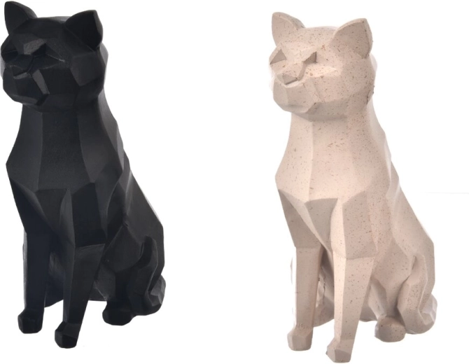 Decorazione gatto GEO in poliresina