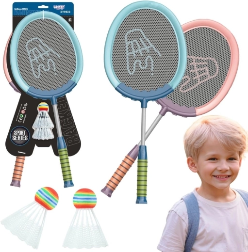 Set di racchette e volani da badminton Woopie - 2 pezzi